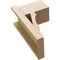 Ekena Millwork 8-in W x 12-in D x 20-in H Balboa Block Rough Cedar Woodgrain TimberThane Outlooker, Primed Tan OUTUR080X12X20BOA44RCPR - alternate 5